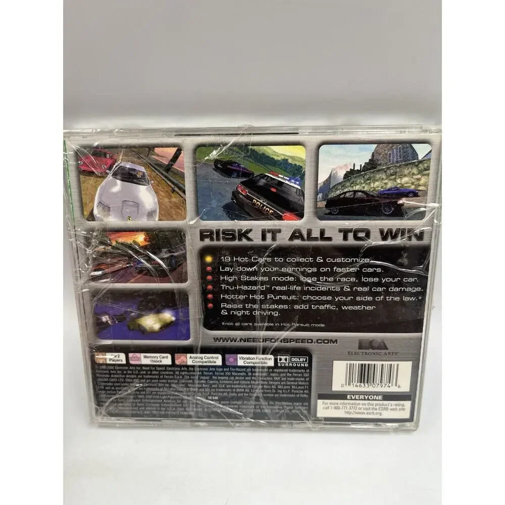 Need for Speed: High Stakes (PlayStation 1, PS1, 1999) Complete w/ Manual Tested